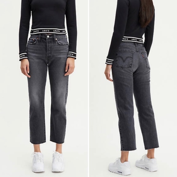 Levi's Denim - NWT Levi’s Wedgie High Straight Raw Cropped Jeans